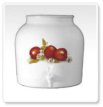 Apples Porcelain Crock