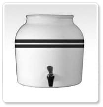 Black Stripe Water Crock