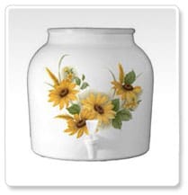 Daisies Porcelain Crock