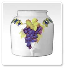 Large Grapes Water Crock