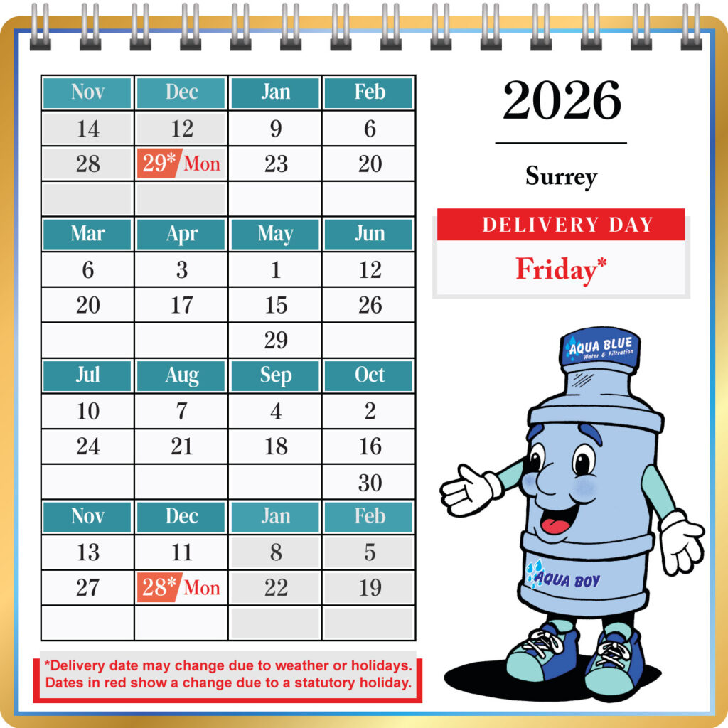 Bottled Water Delivery in Surrey BC.
